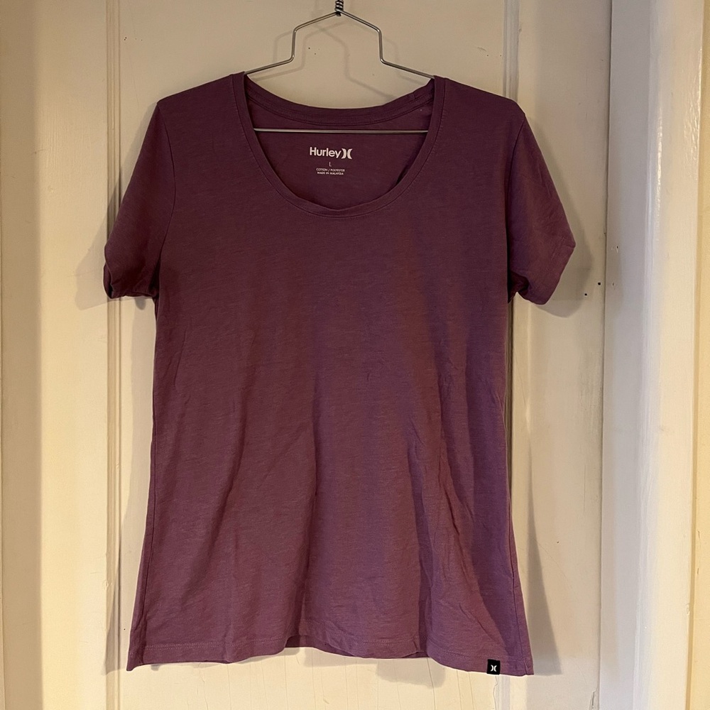 Hurley Women's Short Sleeve Tee in Purple